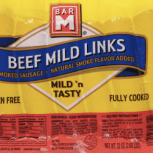 Bar M Beef Mild Links