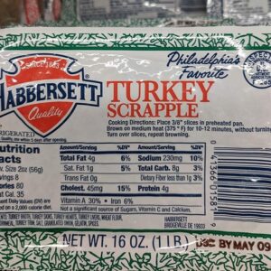 Habbersett Turkey Scrapple