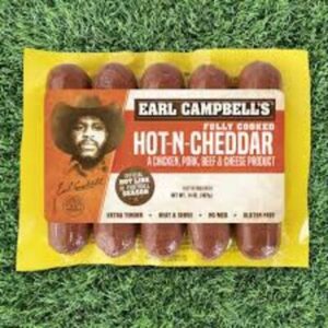 Earl Campbell's Hot n Cheddar Sausage