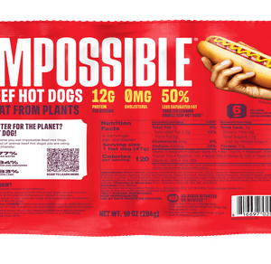 Impossible Beef Hot Dogs