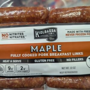 Kiolbassa Maple Breakfast Links