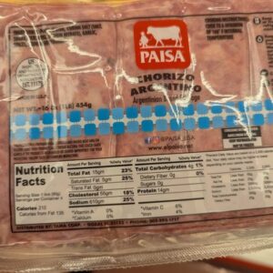 Paisa Chorizo Argentino