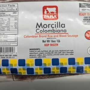 Paisa Morcilla Colombiana