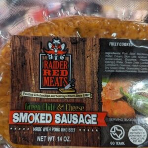 Raider Red Green Chile Cheese Sausage